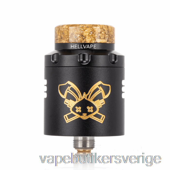 Vape Sverige Hellvape Dead Rabbit V3 24mm Rda Svart Guld